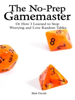 cover image of The No-Prep Gamemaster